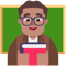 Man Teacher- Medium Skin Tone emoji on Microsoft